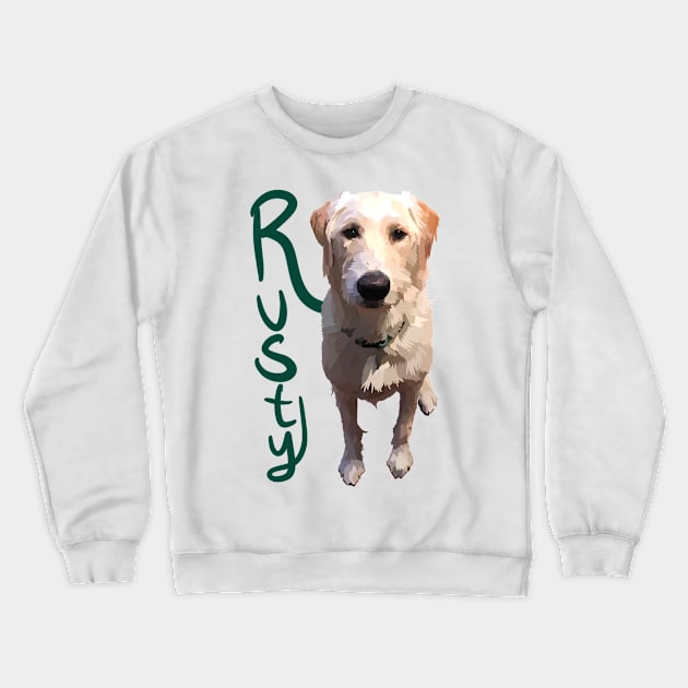 Rusty! Crewneck Sweatshirt by jrepkin